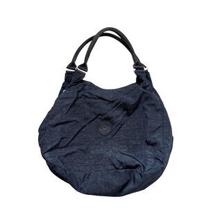 Kipling Women's Shoulder Tote Bag Bagsational Black Nylon Canvas Dual Handles